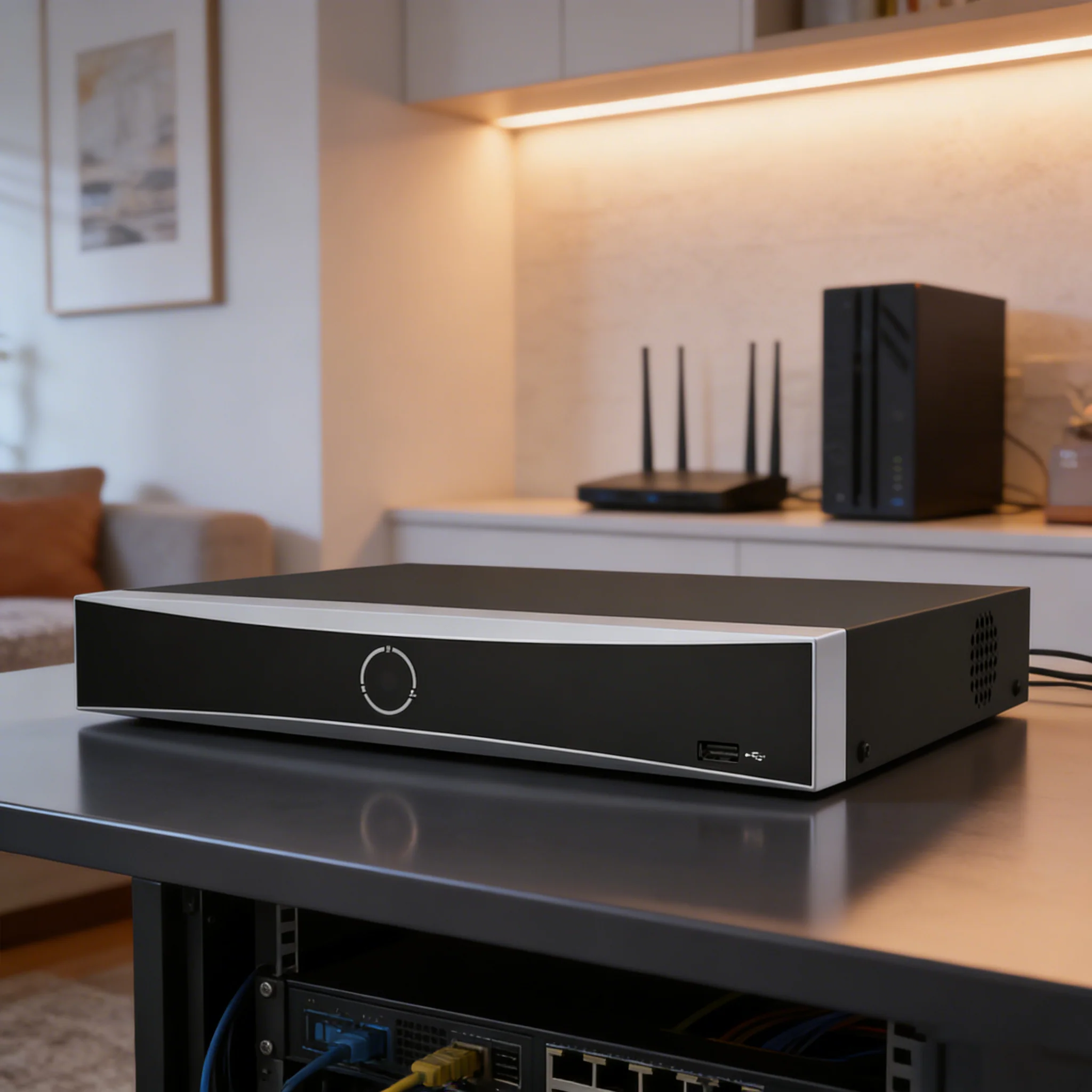 HIK DS-7604NXI-K1/4P 4-ch PoE 1U K Series AcuSense 4K NVR